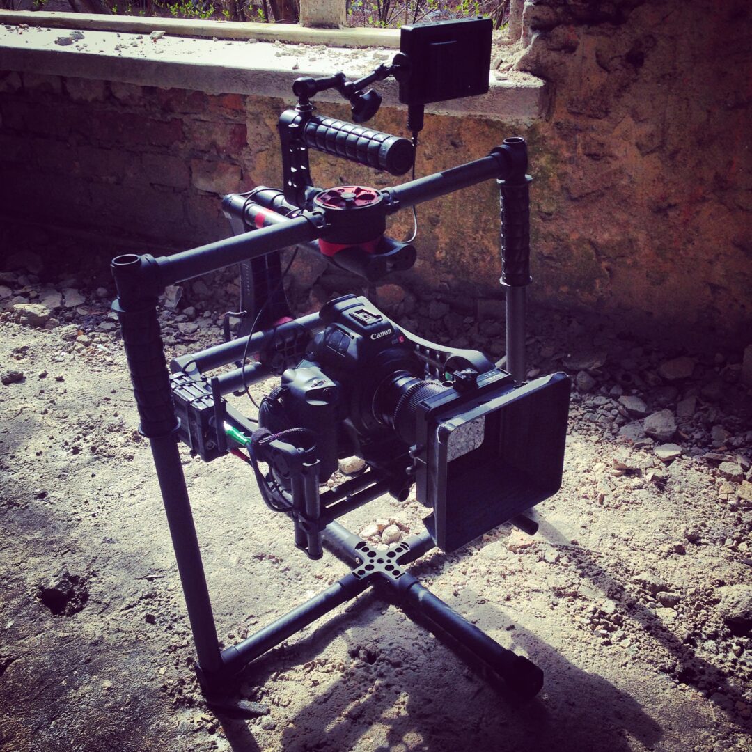 <p>The Beast Gimbal rests after shooting in ruins.</p>
